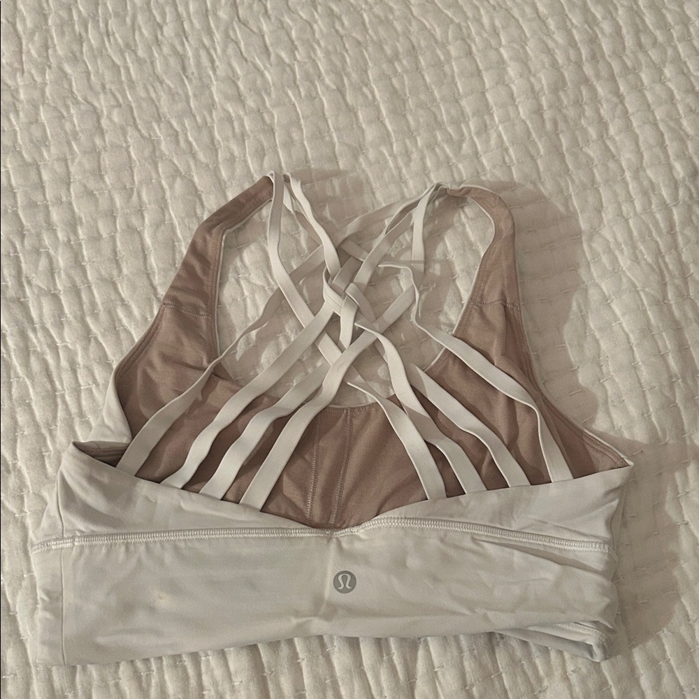 lululemon athletica Strappy Sports Bra - Cream